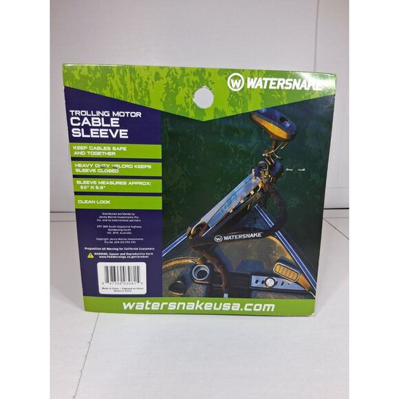 Watersnake Trolling Motor Cable Sleeve 60” x 5.8” – NEW in Packaging – Boat Fish - Picture 2 of 3